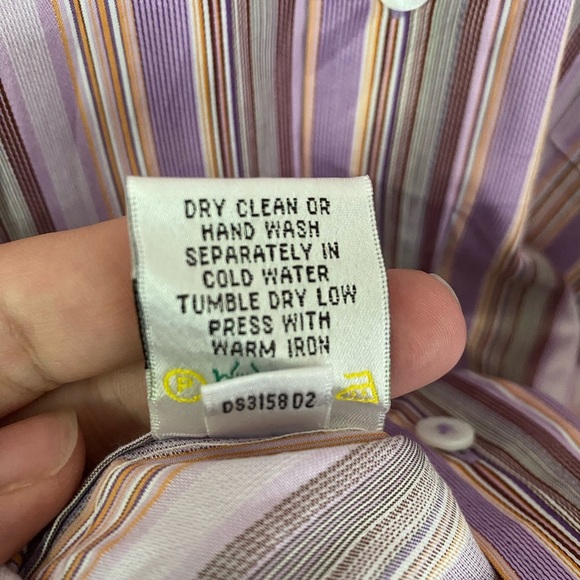 Bugatchi Uomo Multicolor Striped Button Down Shirt large - Picture 7 of 11